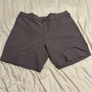 lululemon athletica Men's Gray Flat Front Shorts